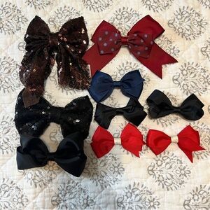 Girls Bow Set - 9 Bows